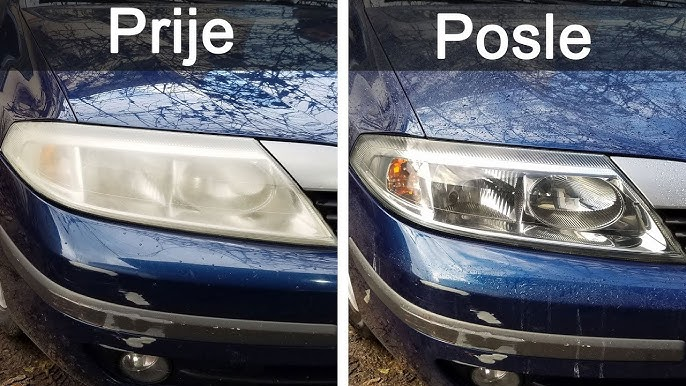Poliranje farova — prije i poslije